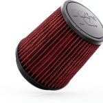 K&N Universal Clamp-On Air Filter RU-4740 Reusable Engine Air Intake-0