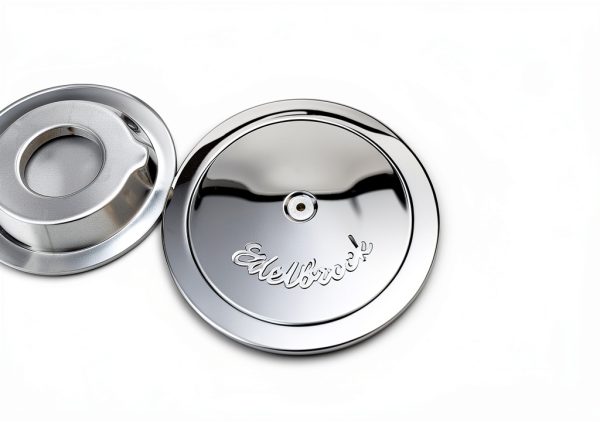 Edelbrock 1221 Round Air Filter 14" Diameter Satin Finish-1