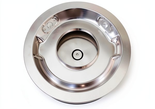 Edelbrock 1221 Round Air Filter 14" Diameter Satin Finish-2