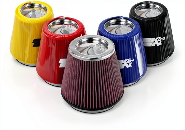 K&N Air Filter Wrap Pre‑Filter RF‑1015DK Silicone Treated Polyester-4