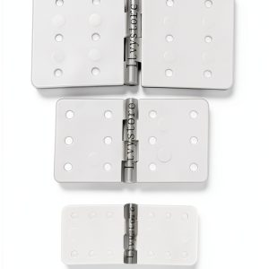 75Pcs 3Sizes White Pinned Hinge Ltvystore Plastic-0