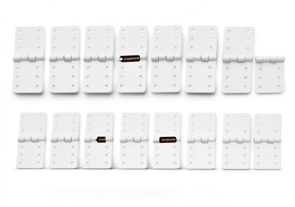 75Pcs 3Sizes White Pinned Hinge Ltvystore Plastic-1