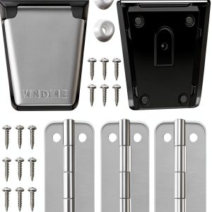 Cooler Stainless Steel Hinge & Latch Set by Wndine – Small White-0