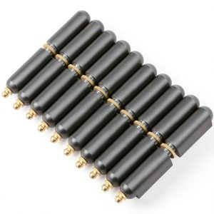 Zonon 10 Pcs 4 Inch BBQ Smoker Bullet Weld on Bullet Hinge Carbon Steel Weldable Barrel Hinges Heavy Duty Weld on Hinge Detachable Gate Door Hinge for Swing Door Trailer Ramp-0